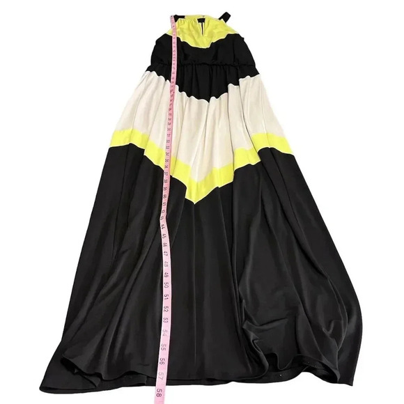 Vince Camuto Women's Chevron Colorblock Maxi Dress Size 8 Multicolor - Picture 4 of 10